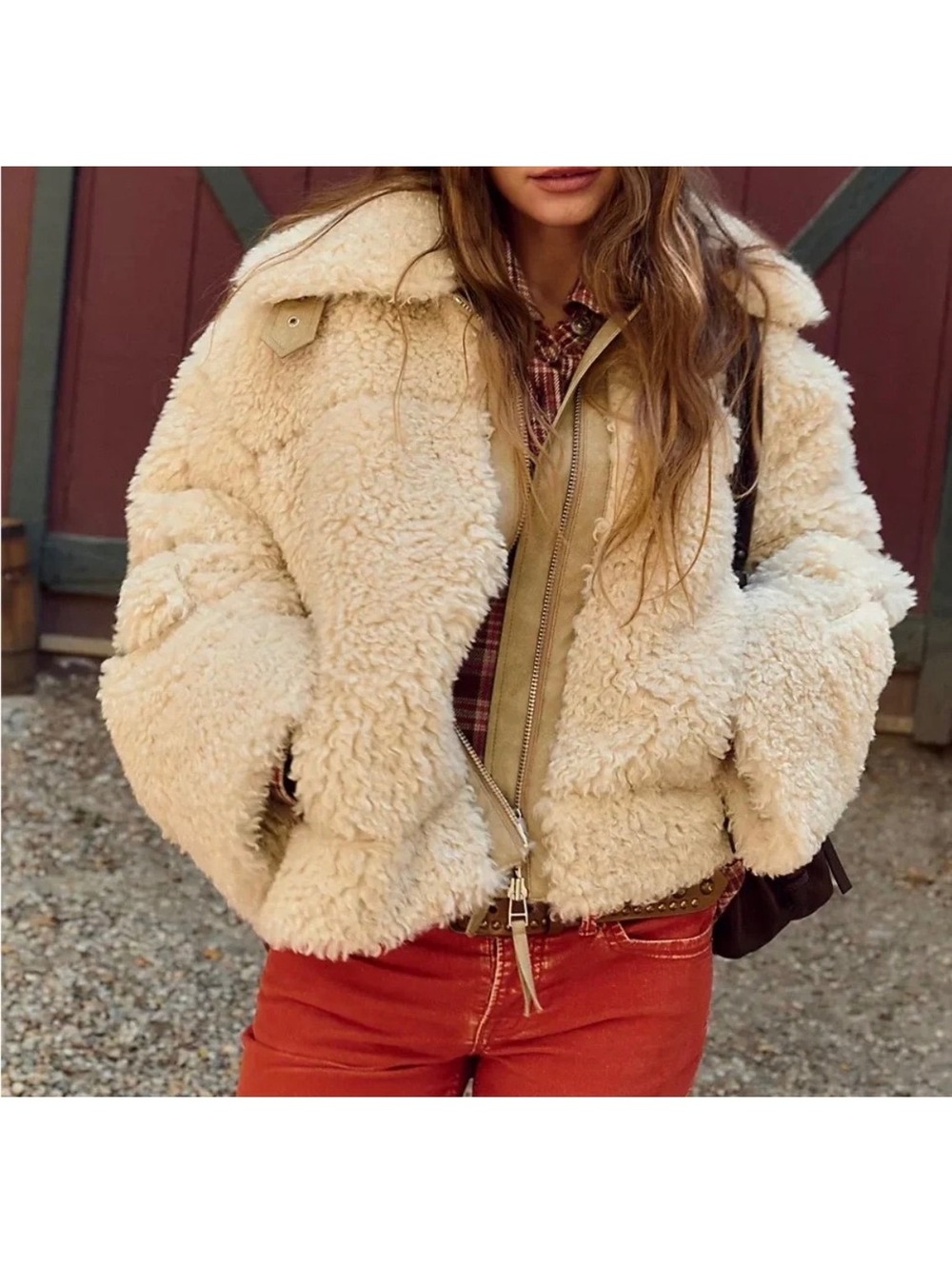 FREE PEOPLE Jolie Oversized Teddy Jacket NWT